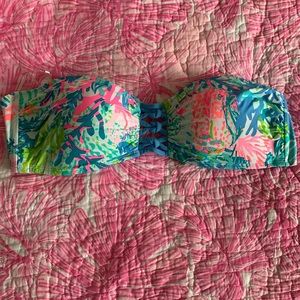 Lilly Pulitzer Sandy Lattice Bandeau sz 8